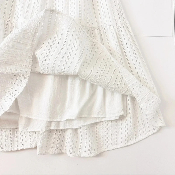 CROSBY BY MOLLIE BURCH Joe Joe Dress in White L - Picture 10 of 12